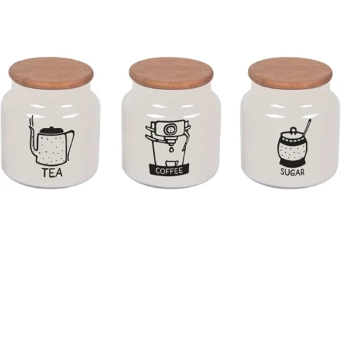 Банка HEREVIN White-Black Tea-Coffee-Sugar MIX в ассортименте 0.635 л (232000-264)