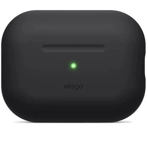 Чехол для наушников Elago Silicone Basic Case with Nylon Lanyard Black (EAPP2SC-BA+ROSTR-BK) for Apple AirPods Pro 2 фото 1