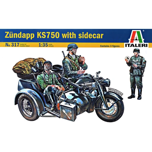 Модель Italeri Мотоцикл Zundapp KS750 с коляской (IT0317)