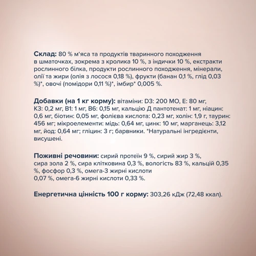 Влажный корм Club 4 Paws Premium Selection Кусочки с кроликом и индейкой в ​​соусе для котов 12х80 г (4820215368001): Вес упаковки 0.080 кг