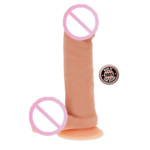 Фаллоимитатор с мошонкой Get Real Silicone Dildo 8 Inch w Balls, 17.5х4 см