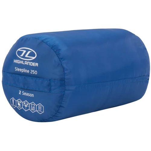 Спальний мішок Highlander Sleepline 250 Mummy / + 5 ° C Deep Blue (Left): Ширина в ногах 50 см