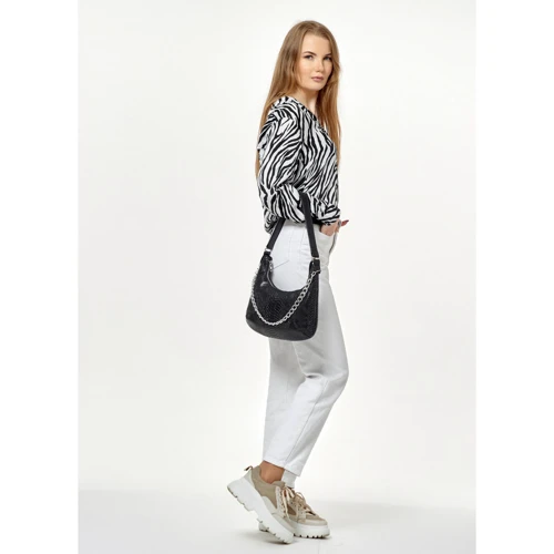 Женская сумка хобо Sambag черная (91103070): Тип Сумки
