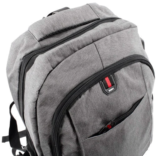 Мужской рюкзак Valiria Fashion серый (5DETBU5280-9): Фактура Тканая