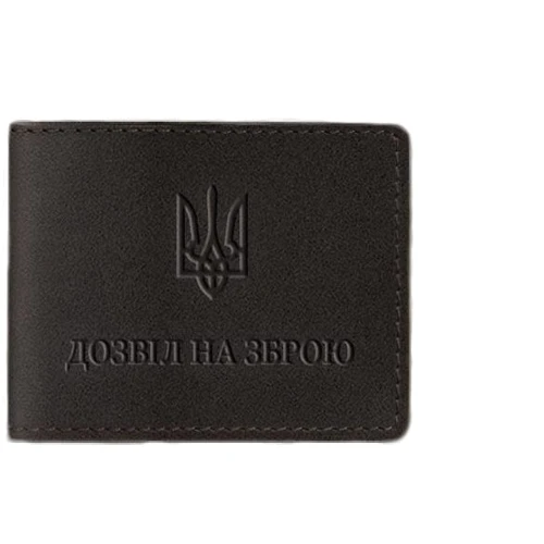 Обкладинка для дозволу на зброю BlankNote темно-коричнева (BN-OP-12-choko)