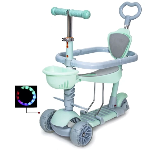 Самокат Scooter Smart 5in1. Mint (многофункциональный, с бортиком) 738354475: Тип тормоза ножной