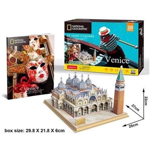 3D пазл CubicFun National Geographic Площадь Святого Марка (DS0980h)
