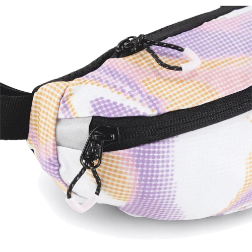 Сумка Puma PR Classic Waist Bag 0,8L черный, белый, фиолетовый, оранжевый Уни 23x6x9,5 см (090425-04)