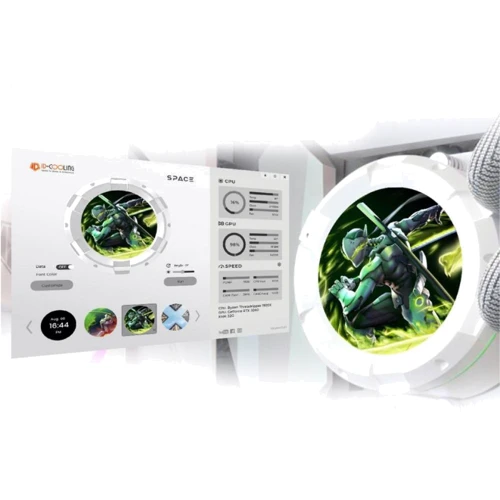 Кулер ID-COOLING Space LCD SL360 White: Количество вентиляторов, шт 3
