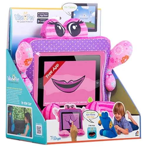 Мягкая игрушка ФЛОРА, чехол для планшетов 9 – 10,1 дюймов, розовая, (в коробке)