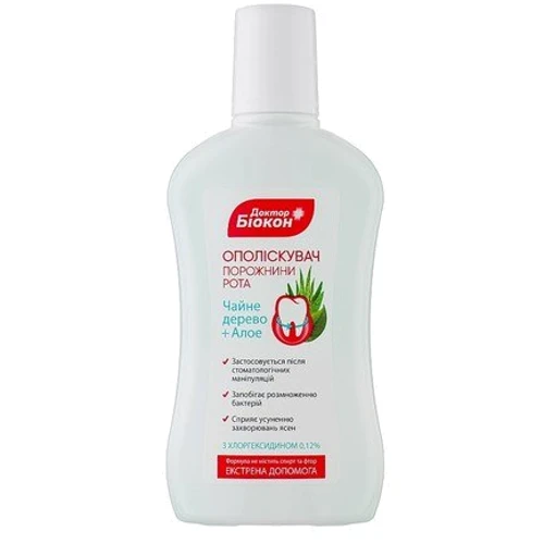 Біокон Ополіскувач для рота чайне дерево + алое Доктор Біокон 300 ml