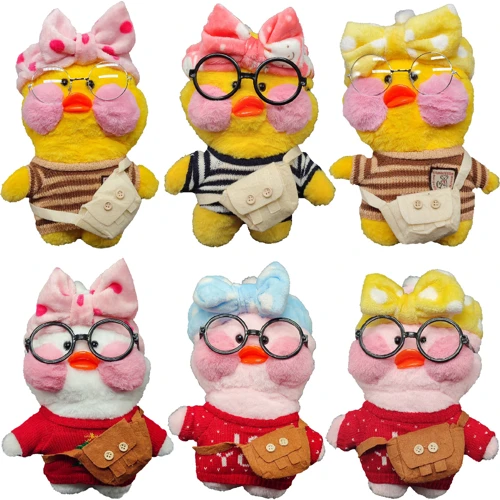 Мягкая плюшевая игрушка уточка Bambi Лалафанфан ( LALA0001-1 30 см)