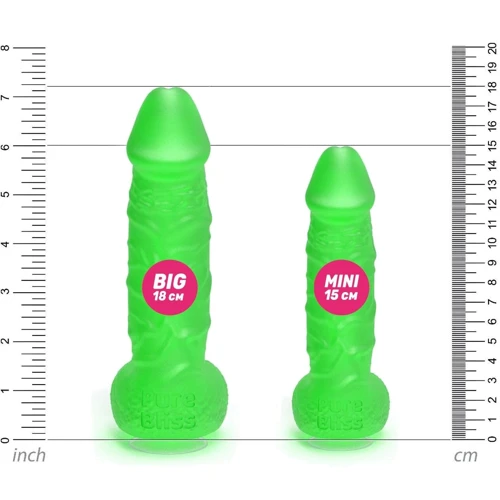 Крафтовое мыло-член с присоской Pure Bliss MINI Green, натуральное