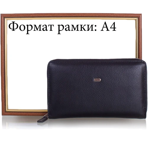 Мужская борсетка Desisan черная (SHI260-01): Фактура Зернистая, Матовая