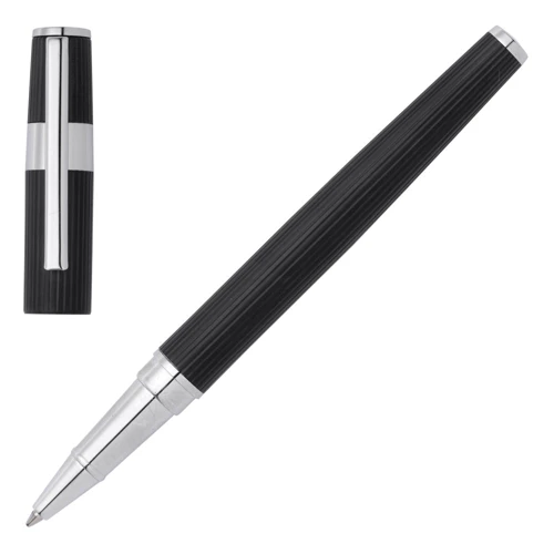 Ручка-роллер Hugo Boss Gear Pinstripe Black/Chrome (HSV2855A)