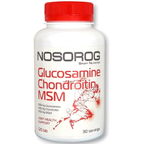 Nosorog Glucosamine Chondroitin MSM Глюкозамін Хондроїтин МСМ 120 таблеток