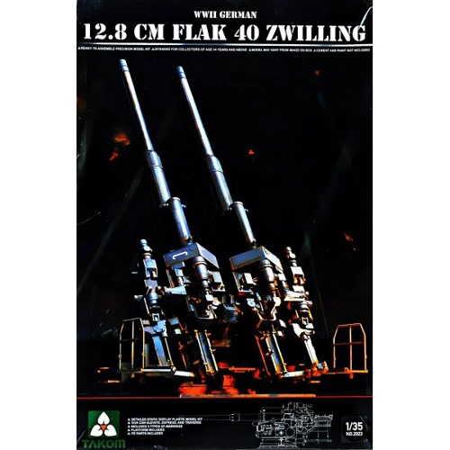 Модель Takom Німецька 128 мм зенітна зброя FlaK 40 "Zwilling" (TAKOM2023)