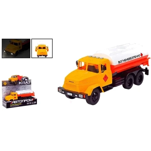 Пластикова машинка Автопром KRAZ Бензовоз (KR-2202-14B): Масштаб 1:16