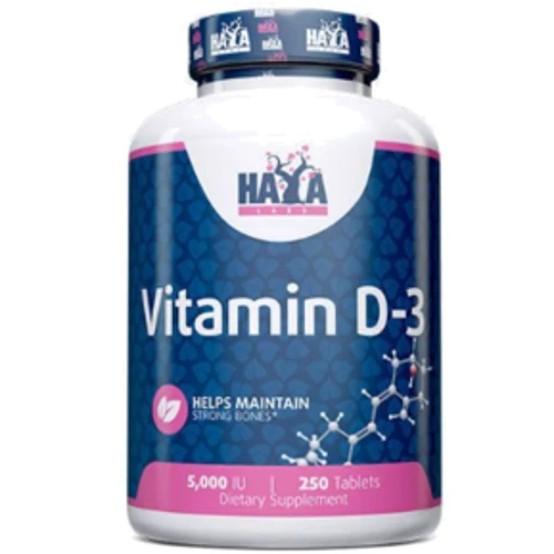 Haya Labs Vitamin D-3 5000 IU Витамин Д3 250 таблеток