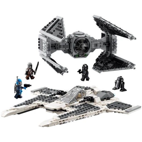 Конструктор LEGO Star Wars Мандалорский истребитель против перехватчика TIE (75348): Количество деталей, шт. 957