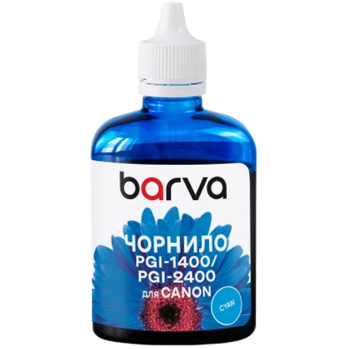 Чернила Barva Canon PGI-1400/PGI-2400 100 мл, C Pigm. (C1400-925)