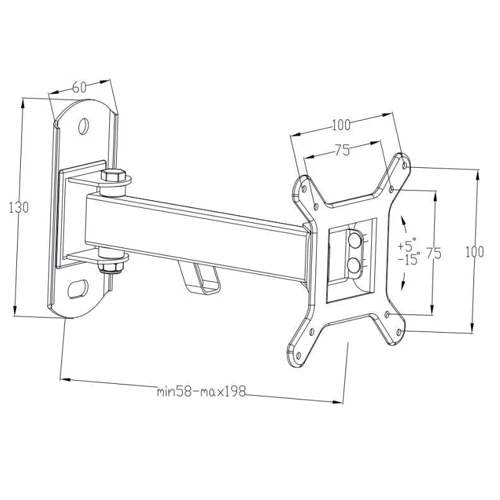 Кронштейн для ТБ Vinga TM31-1151