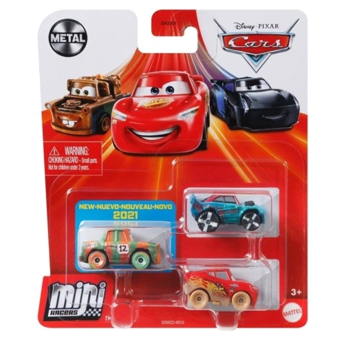 Набір із 3 металевих міні-гонщиків із м/ф Тачки Hot Wheels (в асортименті) фото 7