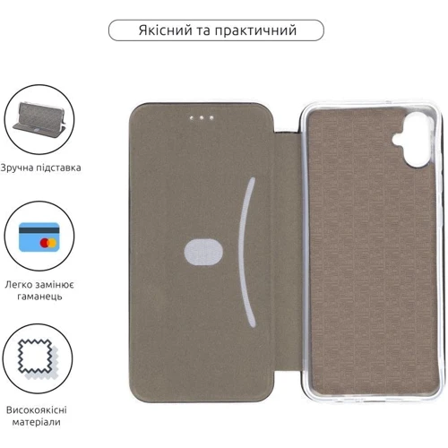Чохол для телефона ArmorStandart G-Case Black для Samsung A055 Galaxy A05 (ARM71800): Тип чехол-книжка