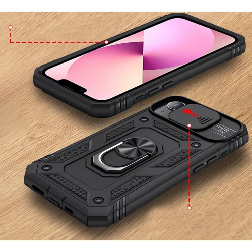 Чехол для iPhone BeCover Military Black for iPhone 13 (707103): Материалы Силикон