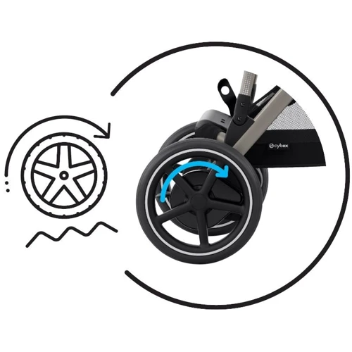 Прогулочная коляска Cybex eGazelle S SLV Ocean Blue с электродвигателем (524000529) фото 9