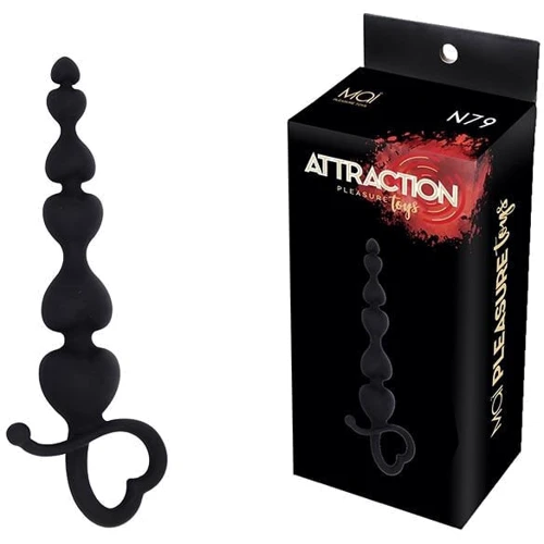 Анальные бусы MAI Attraction Toys №79 Black