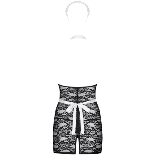 Кружевной комплект горничной Obsessive Servgirl S/M