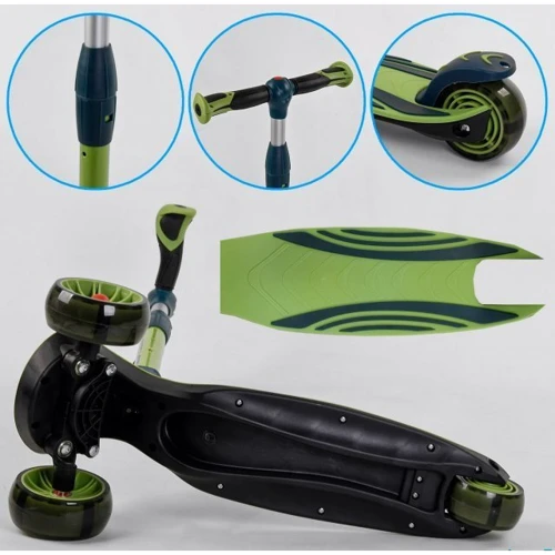 Самокат Best Scooter зелений (С-04909): Максимальне допустиме навантаження, кг 60