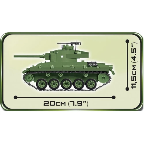 Конструктор COBI Вторая Мировая Война Танк M24 Чаффи, 590 деталей фото 9