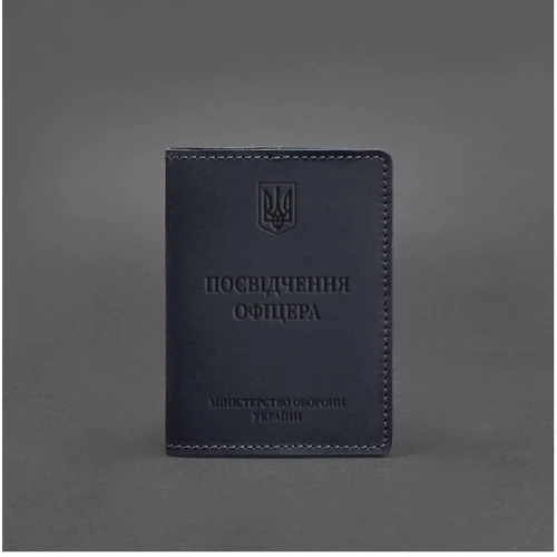 Обложка для удостоверения офицера BlankNote Crazy Horse 9.0 темно-синяя (BN-OP-9-nn): Страна производитель Украина