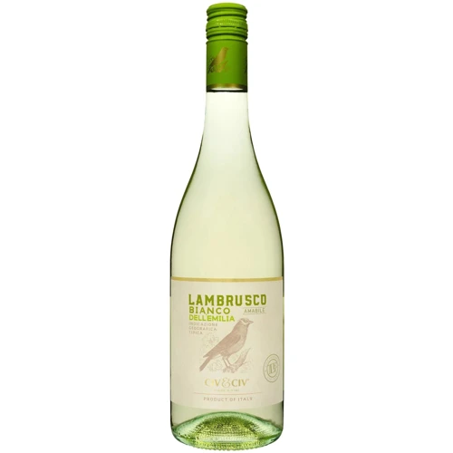 Вино полуигристое Civ&Civ Lambrusco dell'emilia Bianco Amabile белое полусладкое 0.75 л (FSH_8001929316977)