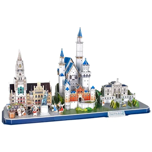 3D пазл CubicFun City Line Бавария (MC267h)