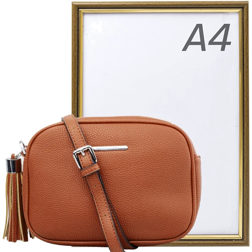 Женская сумка кросс боди Amelie Galanti коричневая (A931001-brown): Пол Женский