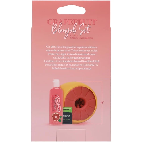 Набор для минета Doc Johnson GoodHead Grapefruit Blowjob Set - Yellow