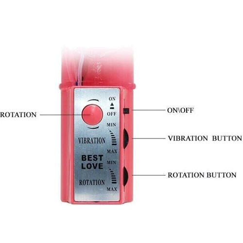 Вибратор с стимулятором клитора Cute baby vibrator, BW-004102 PINK