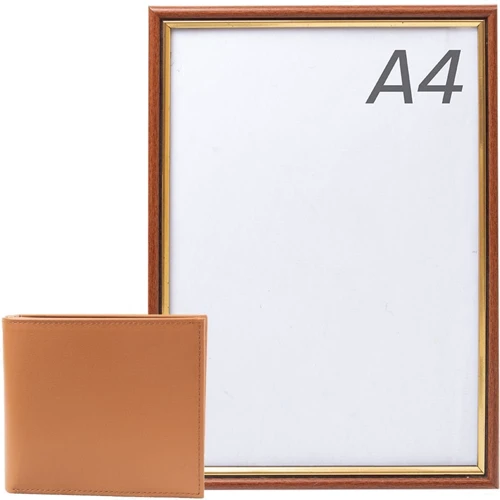 Мужское портмоне Smith&Canova коричневое (FUL90015-BLK-TAN): Материал Натуральная кожа