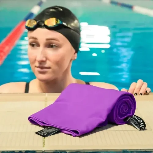 Рушник Love You спортивне 50х90 темно-бузковий (60113)