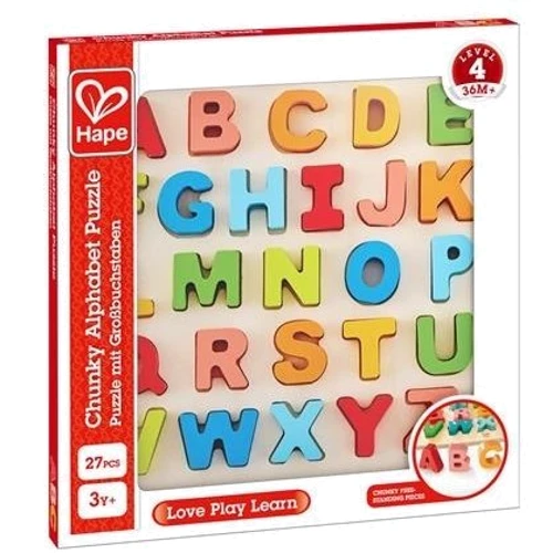 Дерев'яний пазл Hape Англійська абетка (E1551): Тип пазл