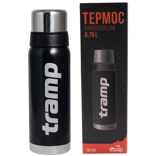 Термос Tramp Expedition Line black 0.75 л (1736.08.97): Материал корпуса нержавеющая сталь/пластик