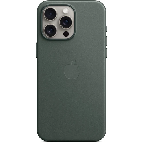 Чехол для iPhone Apple iPhone 15 Pro Max FineWoven Case with MagSafe - Evergreen (MT503ZM/A): Материалы Ткань