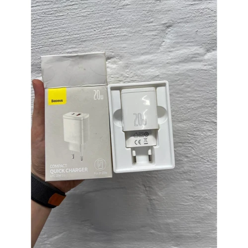 Baseus Wall Charger USB+USB-C 20W White (CCXJ-B02) (Зарядные устройства)(78468865)Stylus Approved: Производитель Baseus