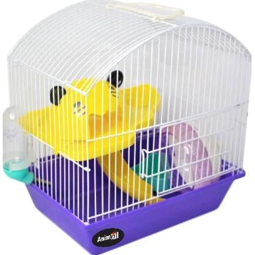 Клетка для хомяка AnimAll 602HC 29х22х36 см фиолетовая (97957)