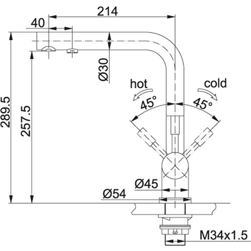 Змішувач Franke Atlas Clear Water 120.0179.978: Призначення Для кухни