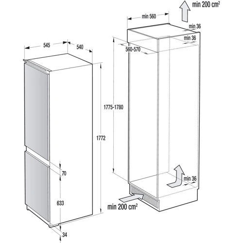 Встраиваемый холодильник Gorenje NRKI4182A1 фото 9