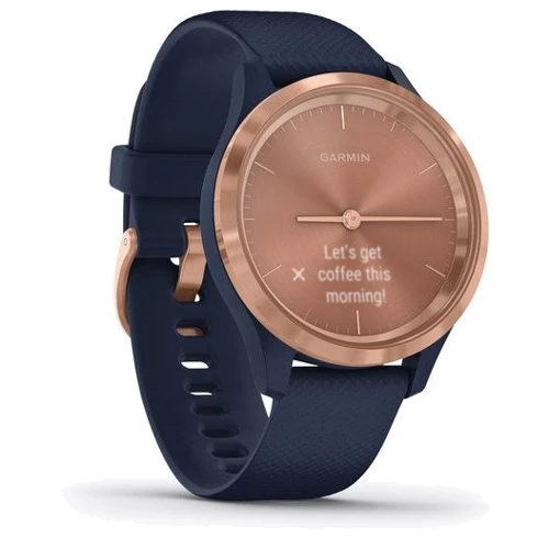 Смарт-годинник Garmin Vivomove 3s Rose Gold Stainless Steel Bezel w. Navy and Silicone B. (010-02238-03): Інтерфейси підключення Bluetooth 4.0, ANT